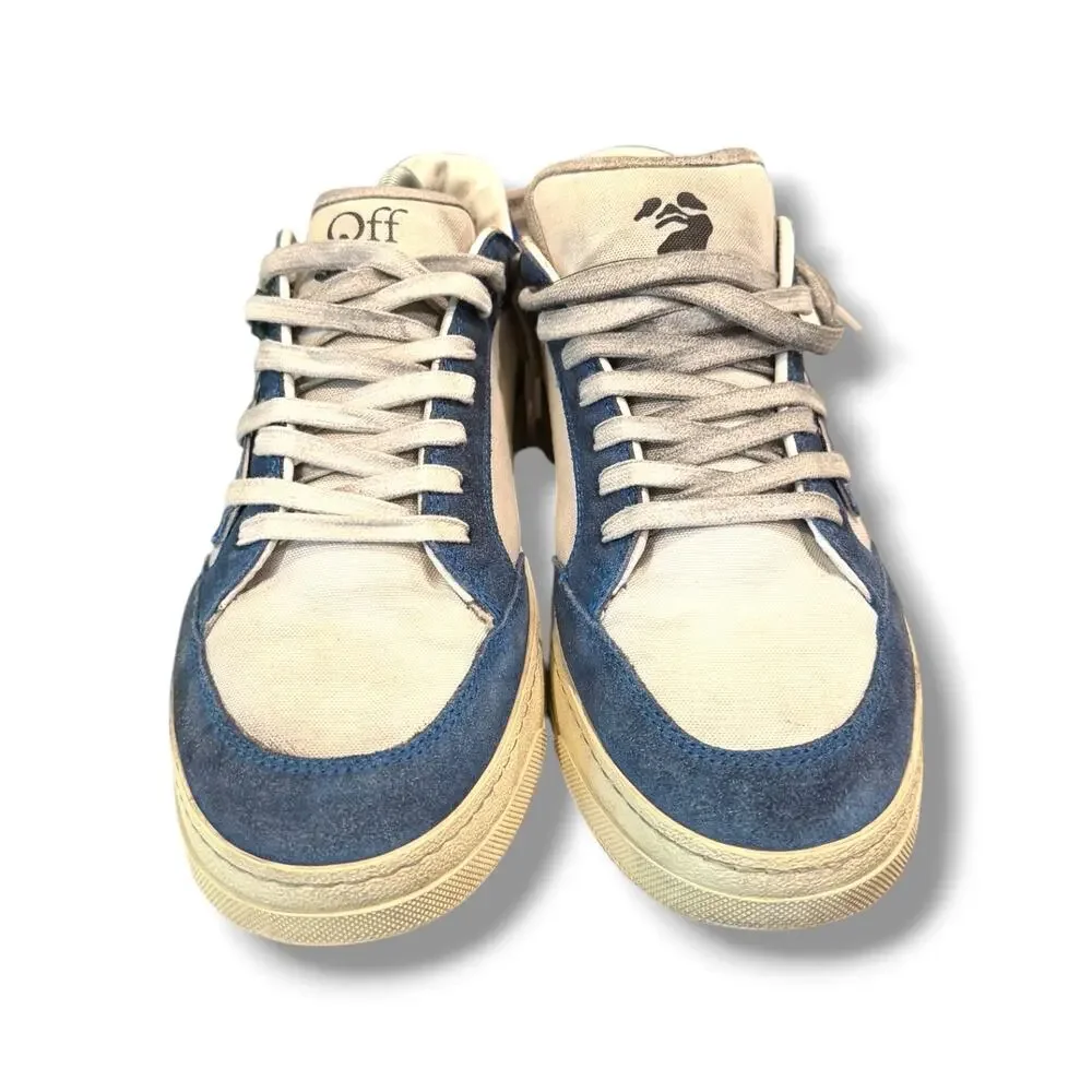 Off-White 5.0 Low Vintage Finish ‘Cobalt’ Sneaker | Size 43EU(10US)